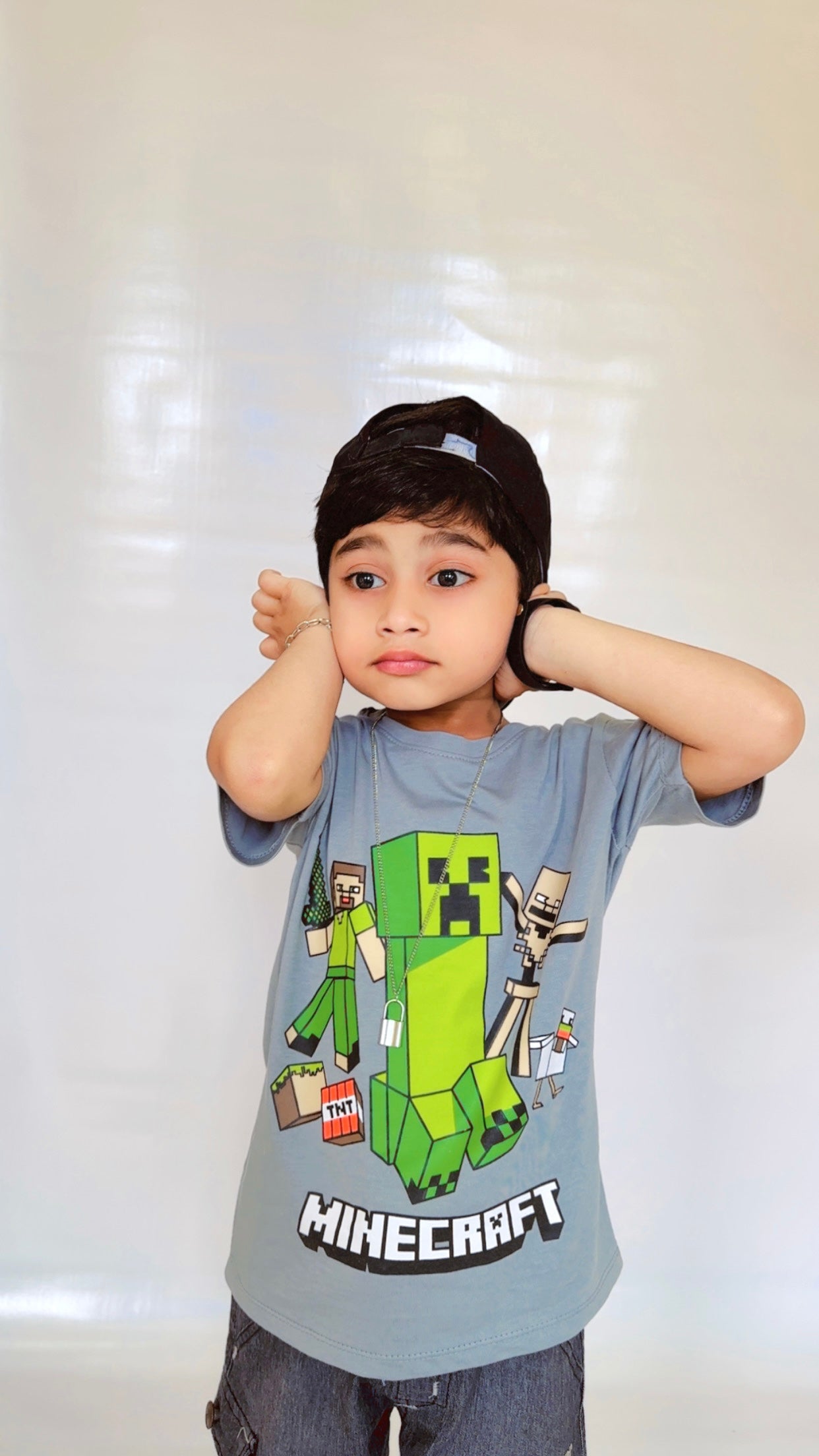 Minecraft Print Tee Colour Printed T Shirts Kids 100% Cotton Tees