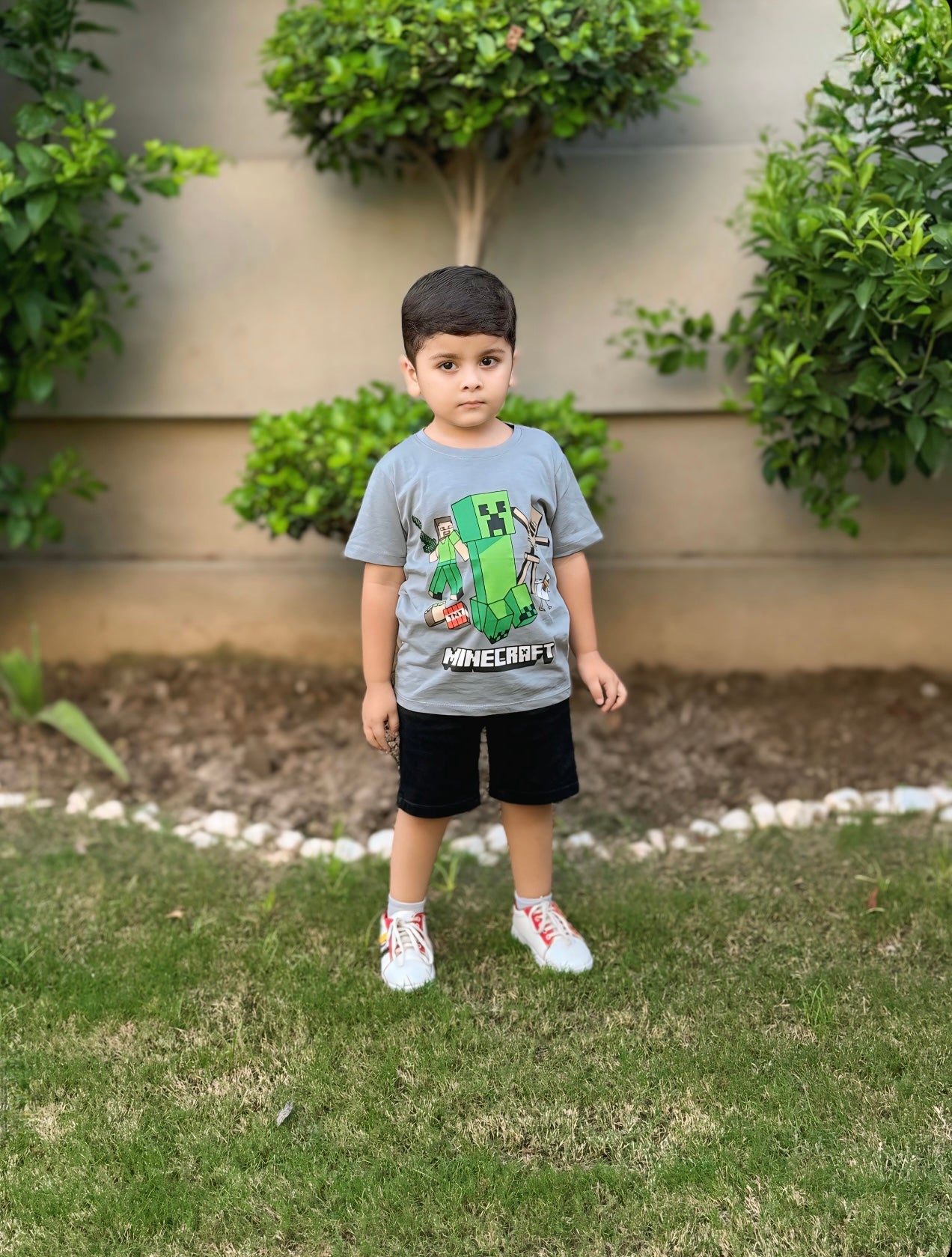 Minecraft Print Tee Colour Printed T Shirts Kids 100% Cotton Tees