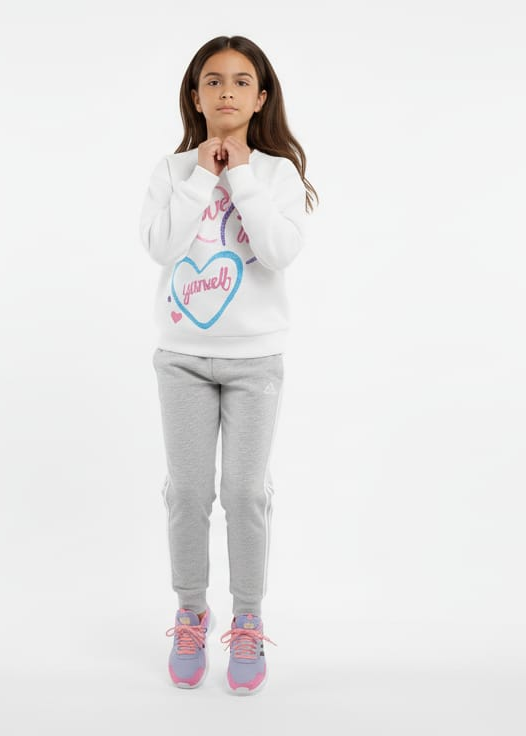 White Colour Love in Yourself Sweatshirt Winter Cozy Wear for Kids Super Soft & Warm Shirts