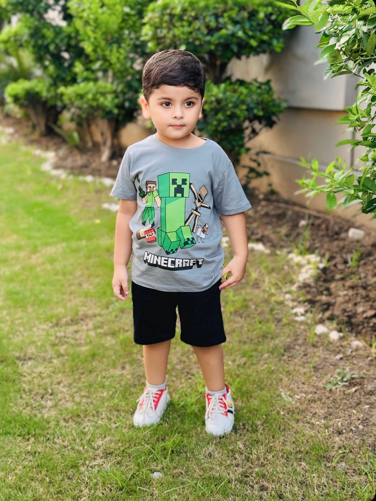 Minecraft Print Tee Colour Printed T Shirts Kids 100% Cotton Tees